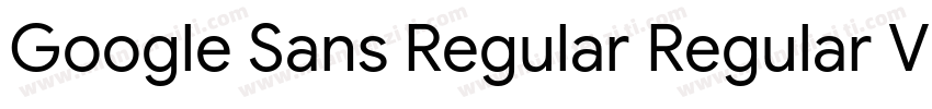 Google Sans Regular Regular Version字体转换